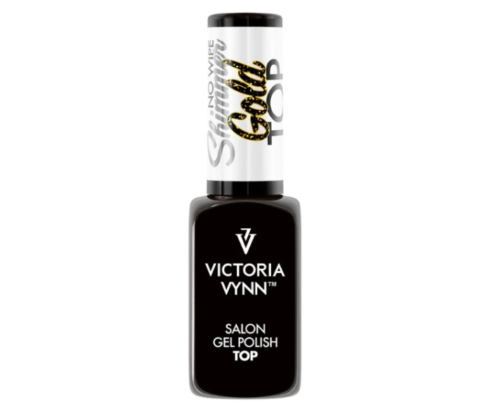 Gel Polish Top Coat Shimmer Gold 8ml