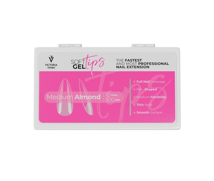 Soft Gel Tips Medium Almond