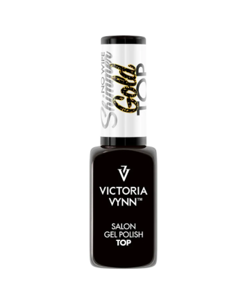 Gel Polish Top Coat Shimmer Gold 8ml