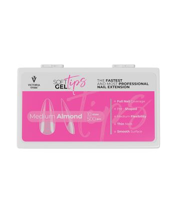 Soft Gel Tips Medium Almond
